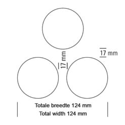 uitlaat collector 3-1 rvs merk powersprint afmetingen specificaties