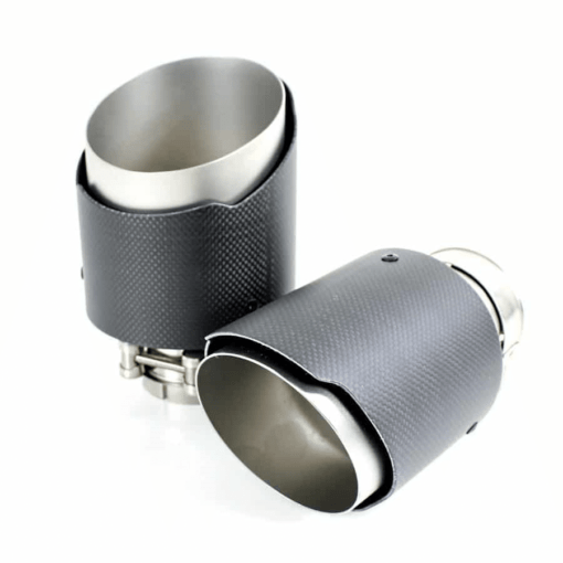 Sierstuk Carbon - Mat - Scherpe rand - 90 mm / 100 mm / 114 mm