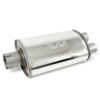 Demper RVS Split - Ø 76.1 - 63.5 mm - 3 inch - 2.5 inch - Lengte: 320 mm - Breedte: 220 mm