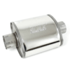 Demper RVS Ovaal - Ø 89 mm - 3.5 inch - Lengte: 250 mm -Breedte: 230 mm