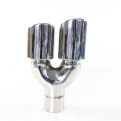 Alternative view of RVS Sierstuk – rond - dubbel sierstuk R – Ø uitwendig 90 mm – schuin aflopend – lengte 300 mm