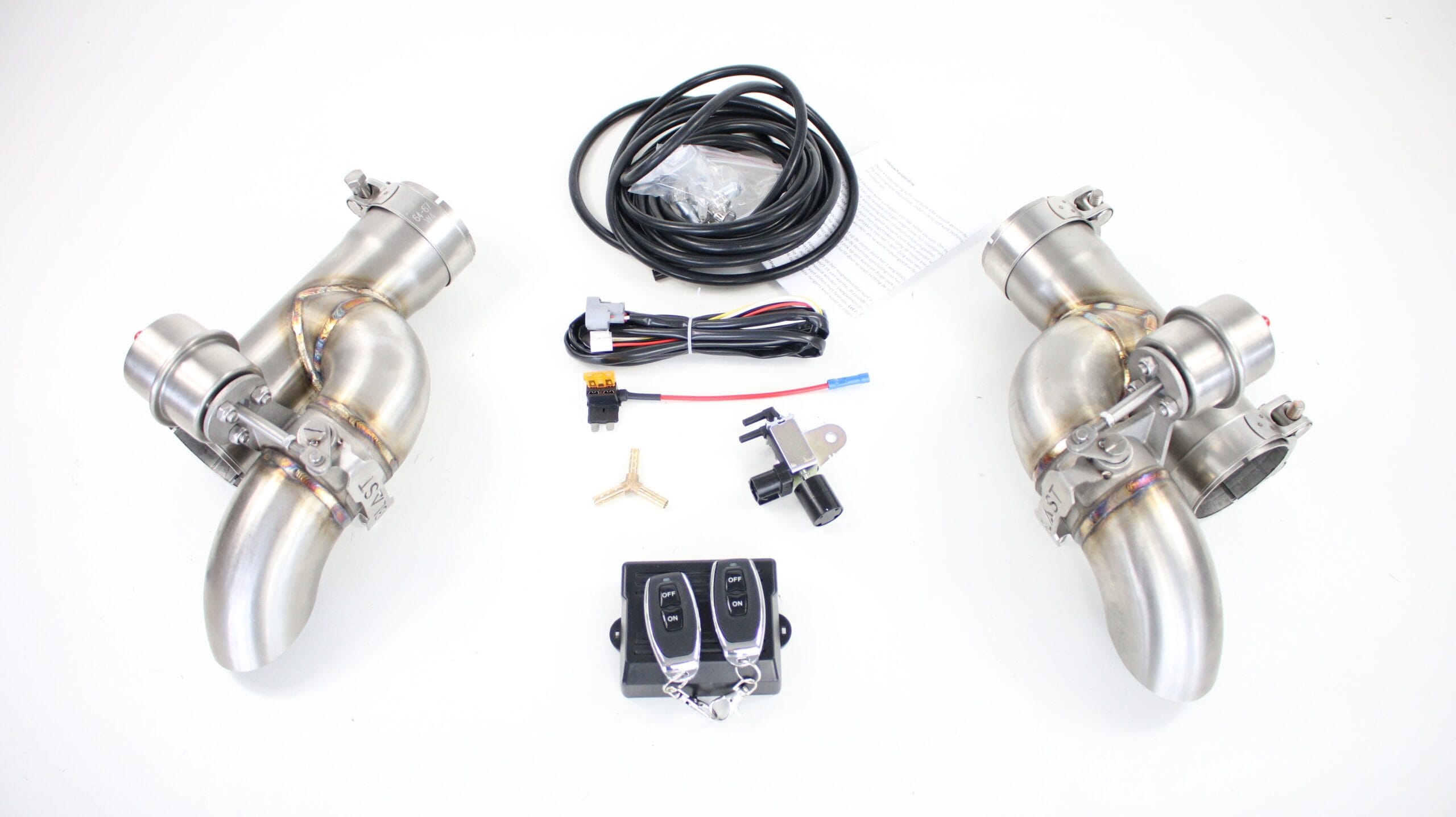 2 - Blast Uitlaat kleppen Cut out - JMTuning - complete set links en rechts