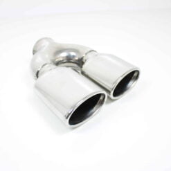 RVS Sierstuk – dubbel plat R– schuin aflopend –Ø uitwendig 100 mm- lengte 280 mm