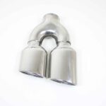 RVS Sierstuk SET– dubbel plat – Ø uitwendig 100 mm – lengte 280 mm