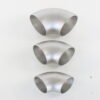 Lasbocht RVS- 90°- korte radius