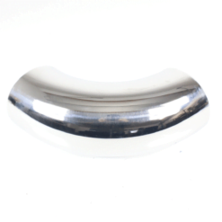 Lasbocht 90° RVS Hoogglans gepolijst