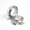 Titanium V-Band Set met Snelsluiting Mannetje & Vrouwtje