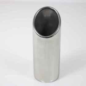 RVS Sierstuk – Extra schuin aflopend – Ø uitwendig 70 mm - lengte 180 mm