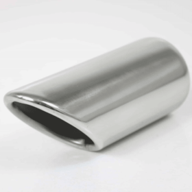 Sierstuk RVS Ø uitwendig 54 mm- rond - extra schuin aflopend - lengte 126 mm