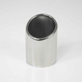 RVS Sierstuk – Schuin aflopend – Ø uitwendig 76 mm – lengte 110 mm