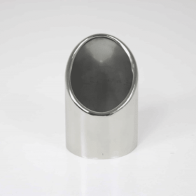 RVS Sierstuk – Extra schuin aflopend – Ø uitwendig 76 mm – lengte 110 mm