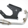 Akrapovic 50cc Vespa/Zip voorbocht en ophangbeugel voor de originele demper