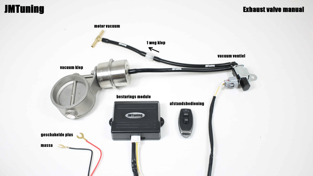 Blast Uitlaat klep Cut out - JMTuning - complete set - Afbeelding 4