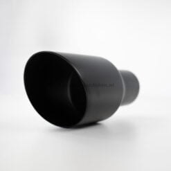 Matzwart sierstuk – rond scherp - Ø uitwendig 100 mm