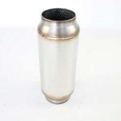 Alternative view of Demper RVS Rond – Ø 76.1 mm – 3 inch – Lengte: 225 mm – Diameter: 100 mm