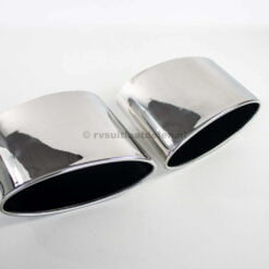 rs6 sierstuk dubbel gevoed rvs chrome