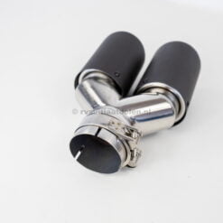 Alternative view of Sierstuk Carbon Dubbel V6 look - Mat - Afgerond - 76mm - Rechts