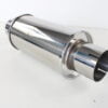 Blanco Demper RVS Rond - Ø 76.1 mm - 3 inch - Lengte: 250 mm - Breedte: 135 mm