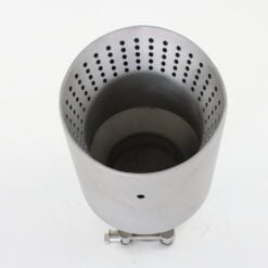 RVS Mat sierstuk - AK Look - Ø uitwendig 100 & 114 mm - Ø aansluitmaat 63.5 mm