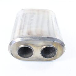 Alternative view of Titanium X-demper – Ø 63.5 mm – 2.5 inch – Lengte: 280 mm – Breedte: 240 mm