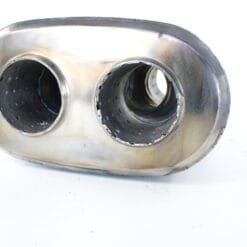 Titanium X-demper – Ø 63.5 mm – 2.5 inch – Lengte: 280 mm – Breedte: 240 mm