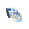 Titanium 90° gelaste bocht - blauw