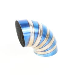 Titanium 90° gelaste bocht - blauw