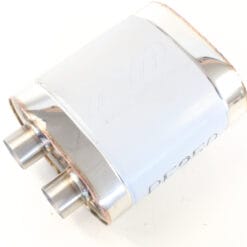 U-demper RVS ovaal – Ø 50 mm – Lengte: 250 mm – Breedte: 220 mm