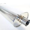 Demper RVS Ovaal - Ø 63.5 mm - 2.5 inch - Lengte: 500 mm - Breedte: 230 mm