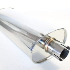 Demper RVS Ovaal - Ø 63.5 mm - 2.5 inch - Lengte: 500 mm - Breedte: 230 mm