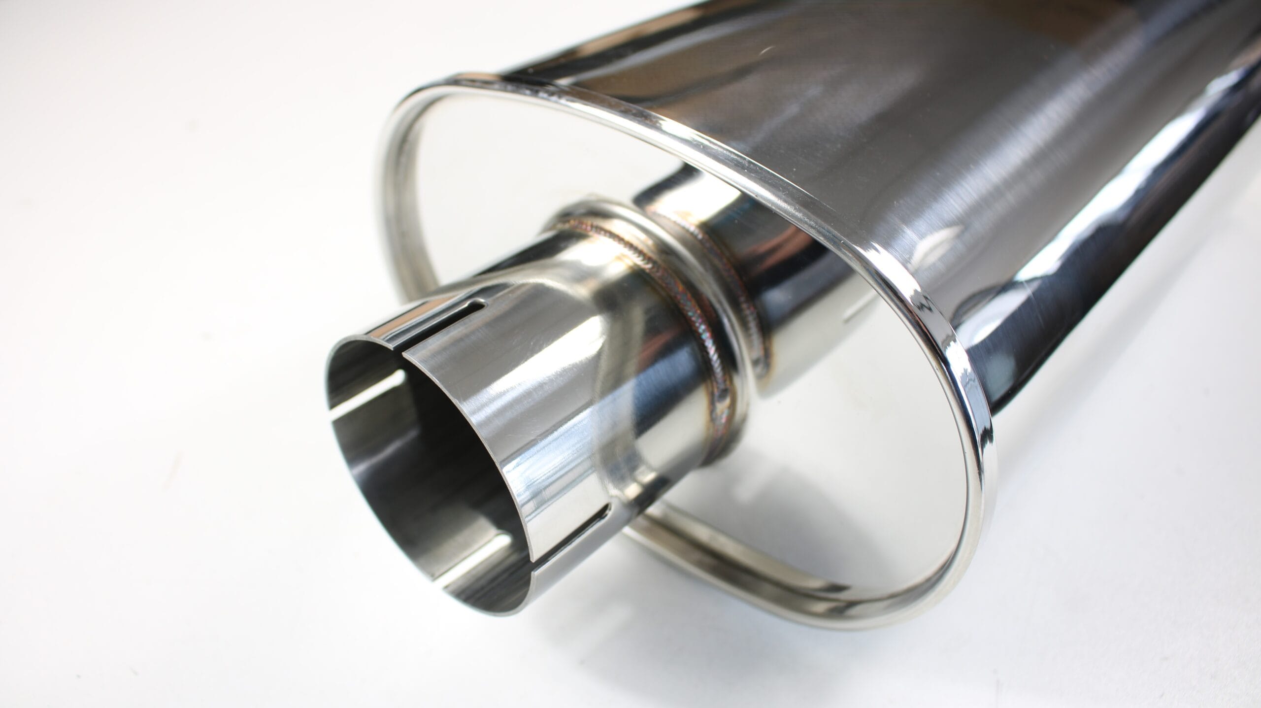 Demper RVS Ovaal – Ø 76.1 mm – 3 inch – Lengte: 400 mm – Breedte: 220 mm - Afbeelding 2